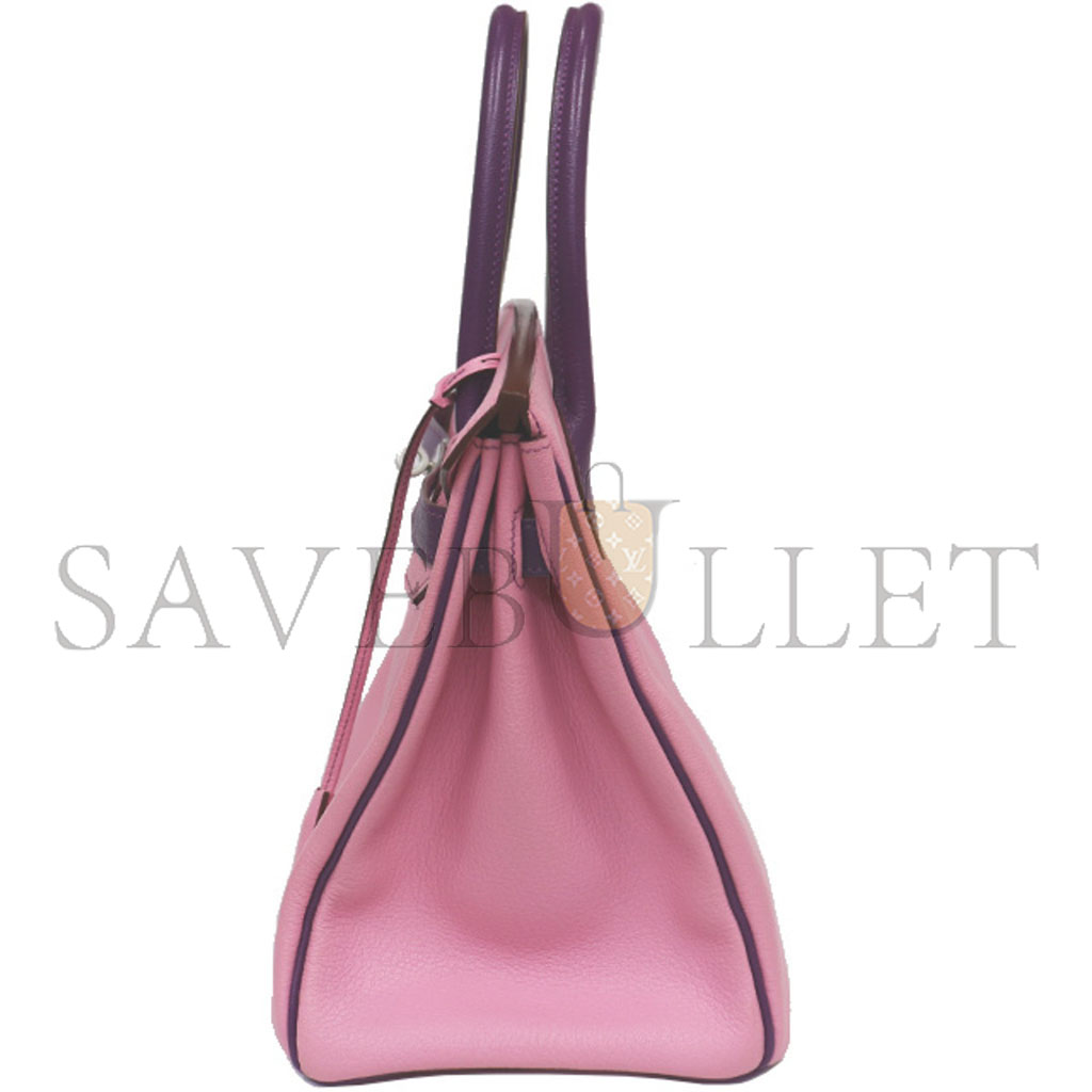 H**mes master birkin 30 epsom malva and anemone purple silver buckle 5010502009566 (30*23*15cm)